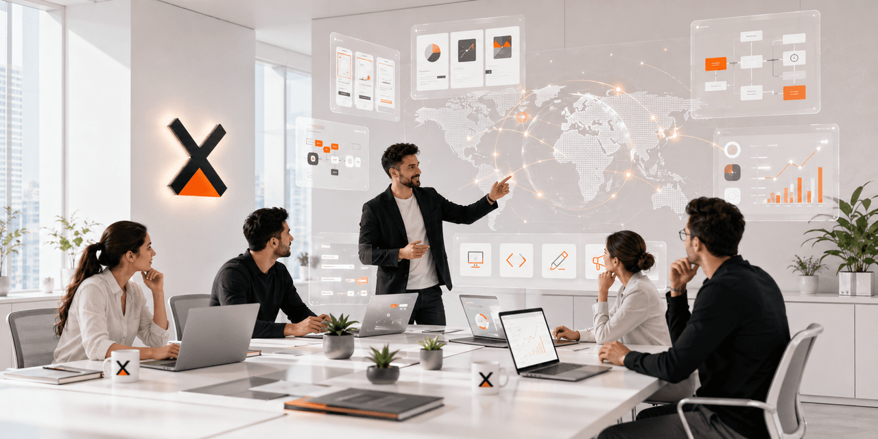 Modern workspace representing digital product innovation
